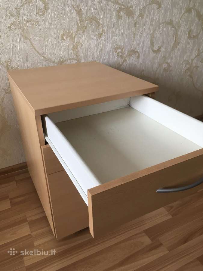 Biuro ar namų spintelė su stalčiais ant ratukų - nuotraukos Nr. 4