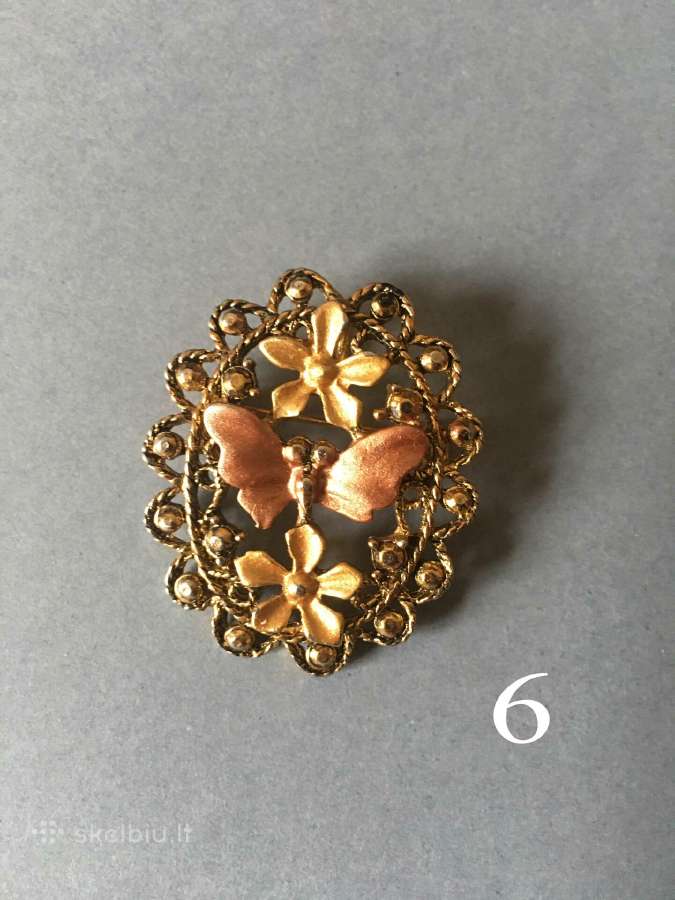 Vintažinės sagės, bižuterija - nuotraukos Nr. 11