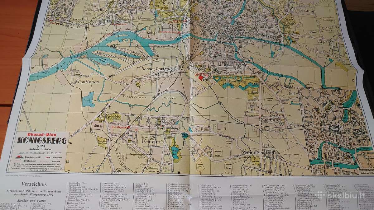 Konigsberg miesto planas 1938 m. - nuotraukos Nr. 6