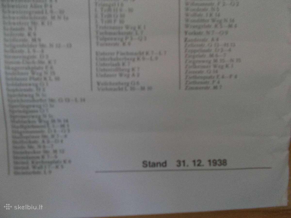 Konigsberg miesto planas 1938 m. - nuotraukos Nr. 10