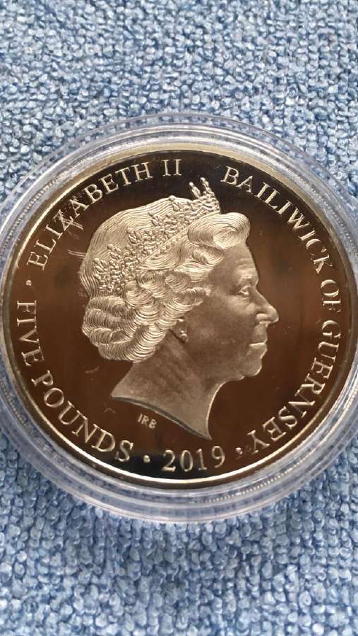 Moneta Guernsey 2019m. 5 svarai, cu-ni - nuotraukos Nr. 2