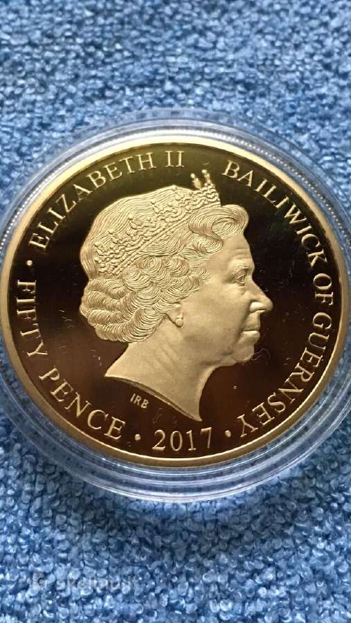 Moneta Guernsey 2017m. 50 centu, cu-ni - nuotraukos Nr. 2