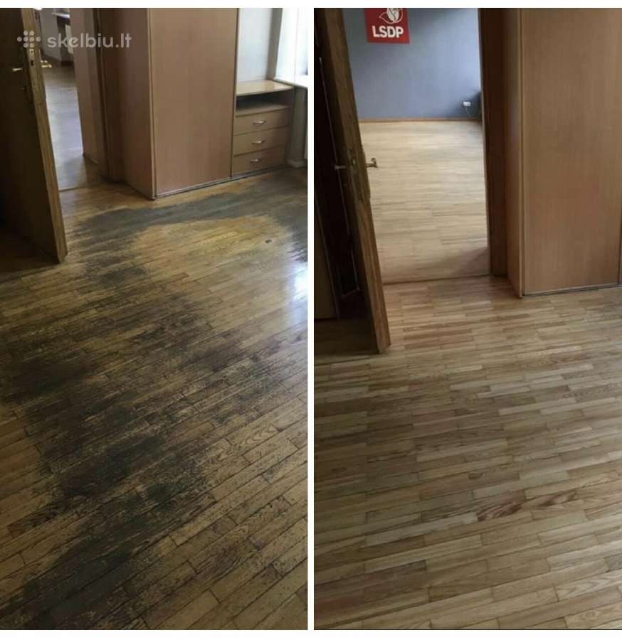 Grindų Šlifavimas Parketo Klojimas Atnaujinimas - nuotraukos Nr. 30