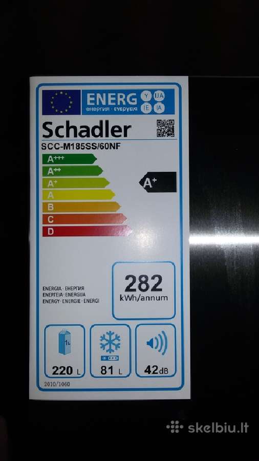 Šaldytuvas "Schadler" Scc-m185ss/60nf(naujas) - nuotraukos Nr. 6