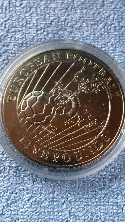 Moneta Guernsey 1996m. 5 svarai, cu-ni