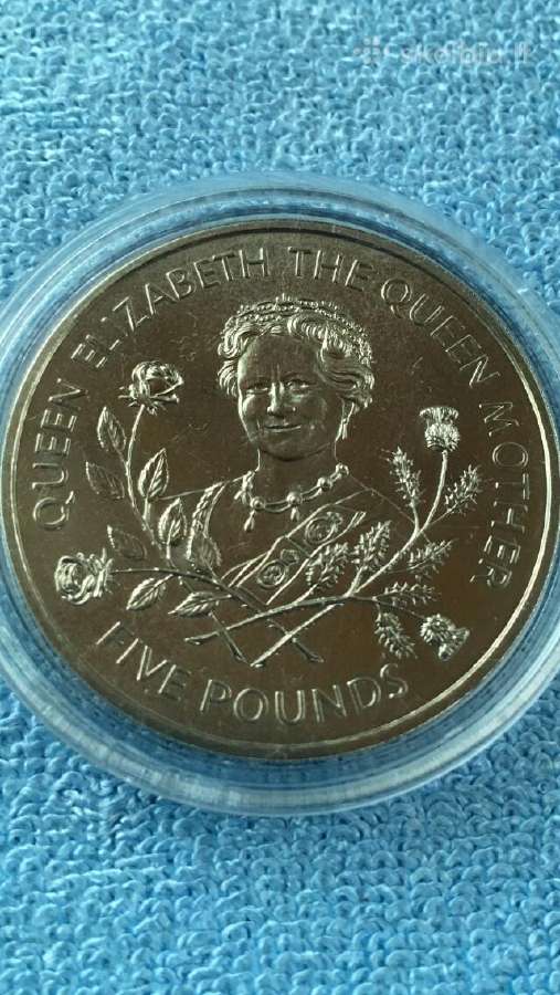 Moneta Guernsey 1995m. 5 svarai, cu-ni