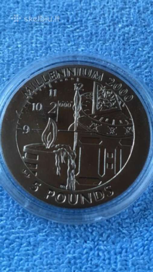 Moneta Gibraltar 1999m. 5 svarai, virenium