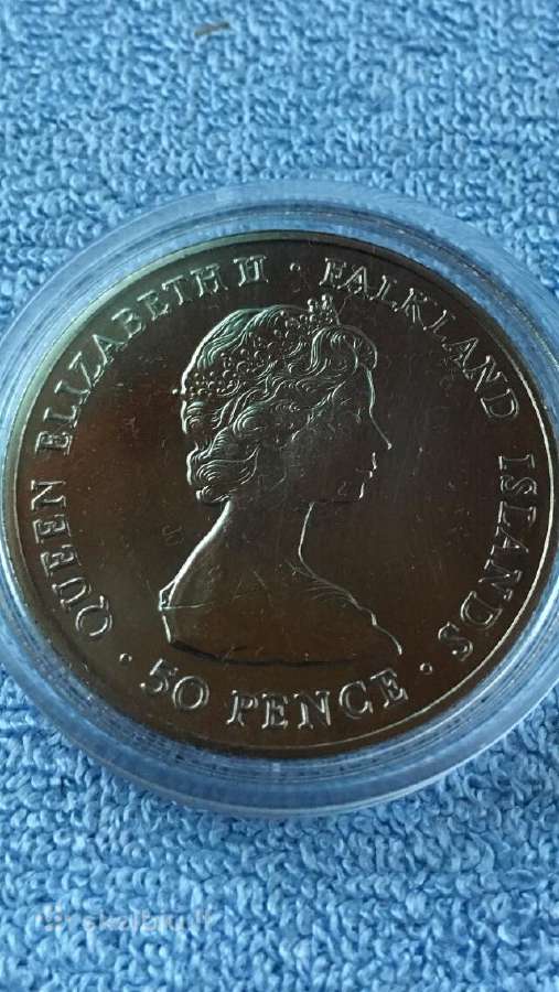 Moneta Falkland isl. 1981m. 50 centu, cu-ni - nuotraukos Nr. 2