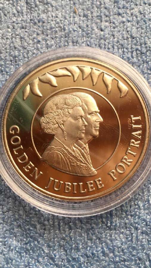Moneta Falkland isl. 2002m. 50 centu, cu-ni