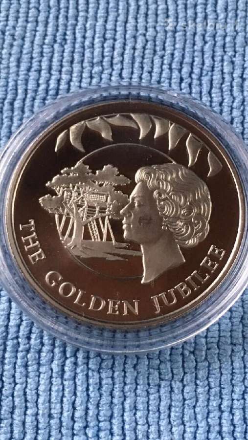 Moneta Falkland isl. 2002m. 50 centu, cu-ni