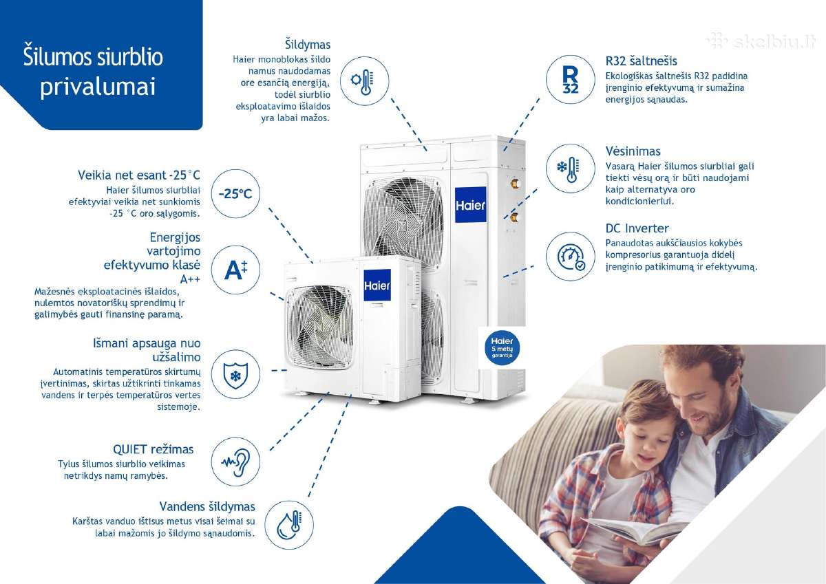 Haier monoblokų oras-vanduo Pavasario išpardavimas - nuotraukos Nr. 8