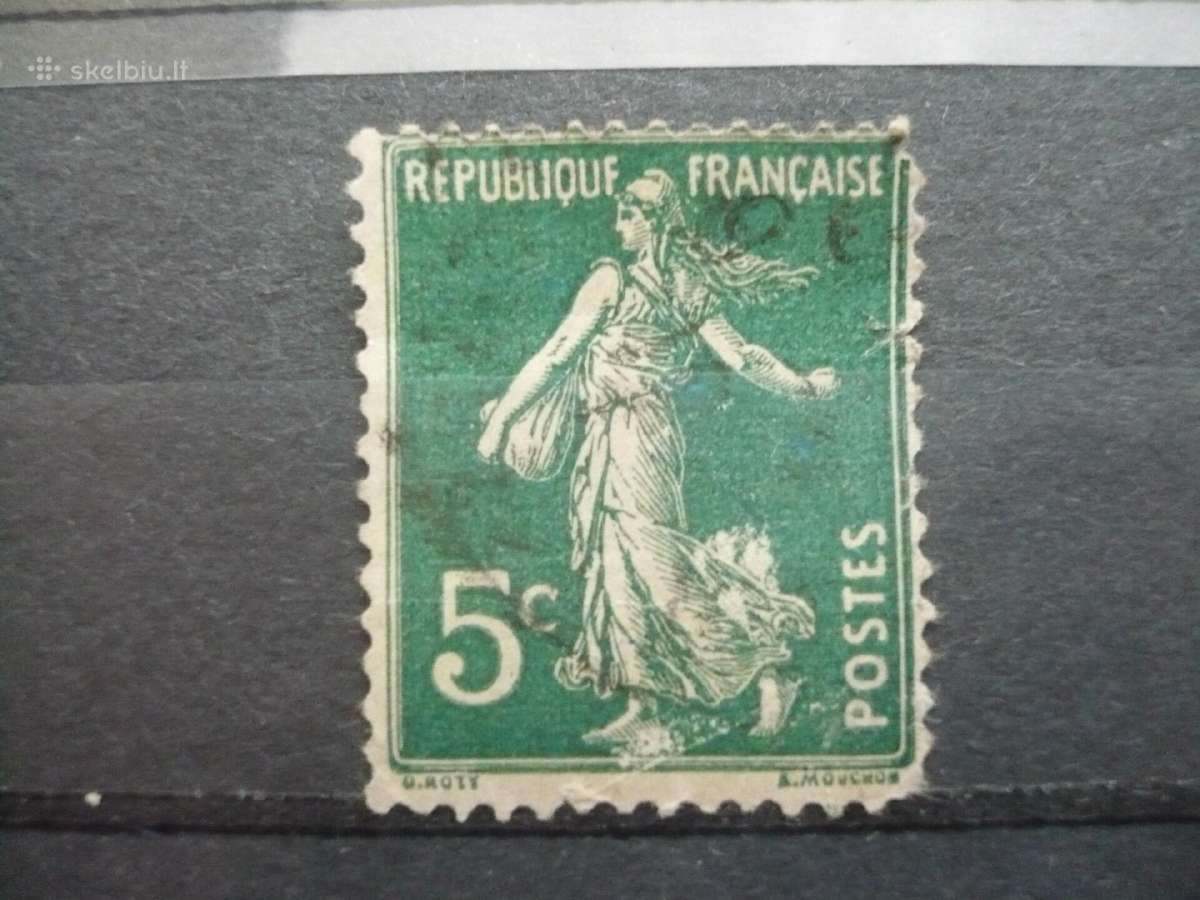 1906–1920 m. Sėjamoji - vientisas fonas 5c.
