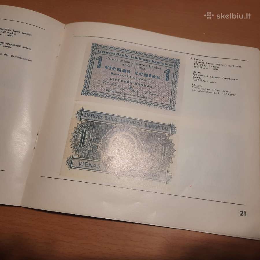 Pinigai Lietuvoje monetų ir banknotų knygelė - nuotraukos Nr. 3