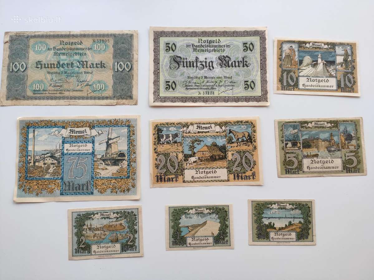 Memel/klaipėda 1922m pilnas rinkinis
