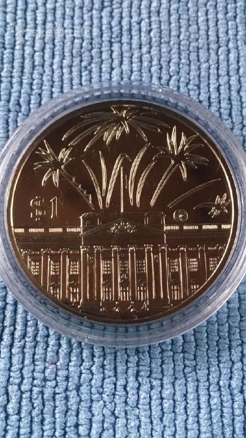 Moneta E.caribbean S. 2002. 1 dollars, cu-ni