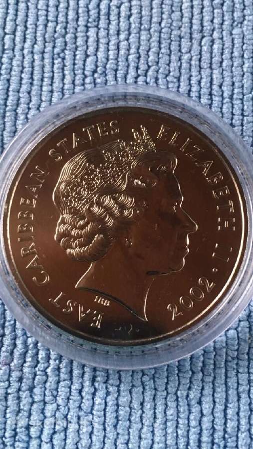 Moneta E.caribbean S. 2002. 1 dollars, cu-ni - nuotraukos Nr. 2