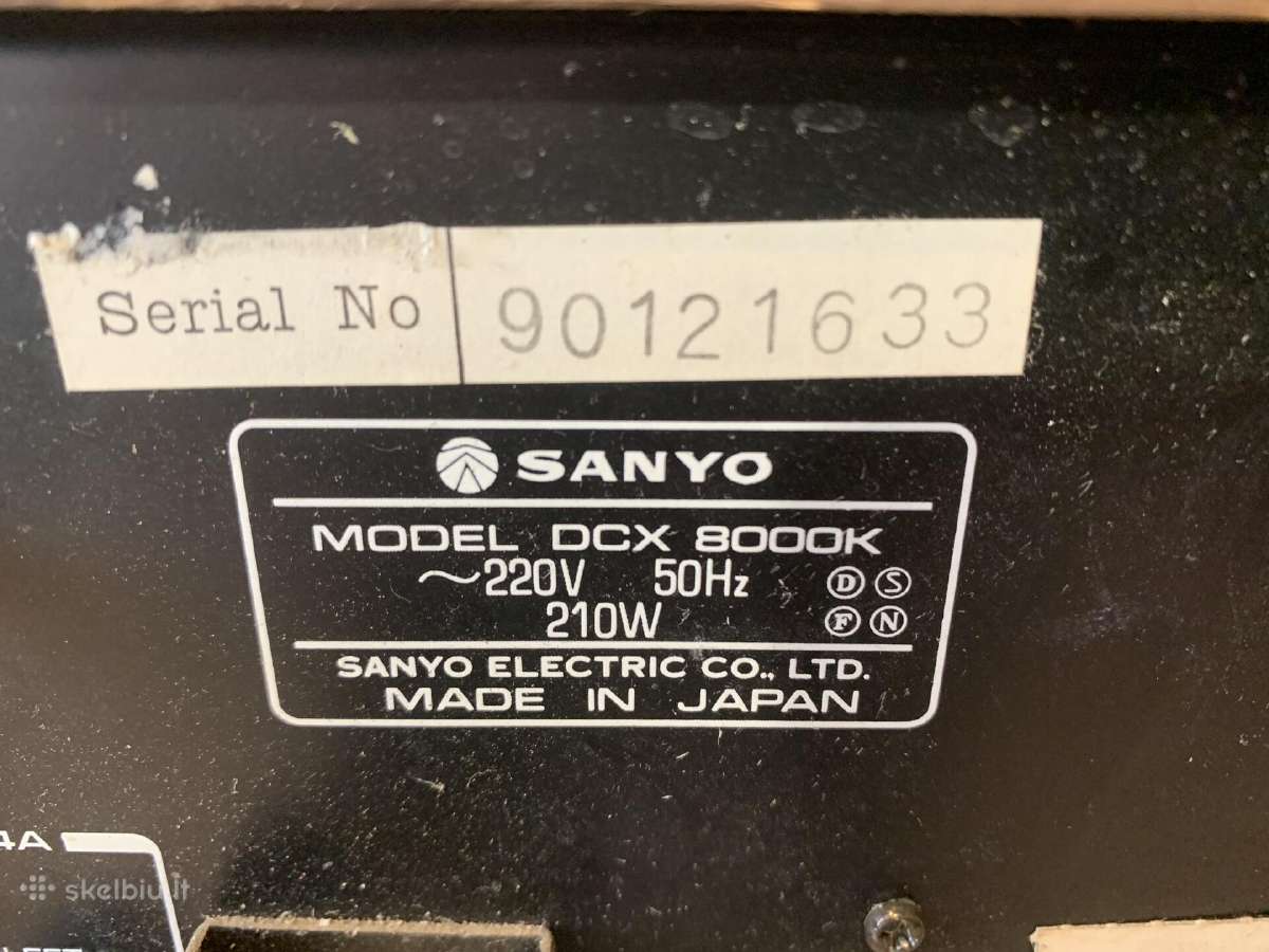 Sanyo Dcx 8000k;onkyo A-803:technics Su-a700mk2 - nuotraukos Nr. 3