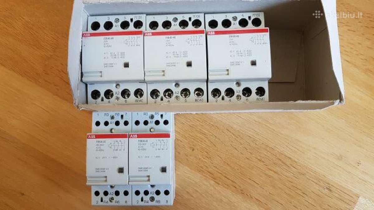 Įvairūs kontaktoriai, automatiniai jungikliai