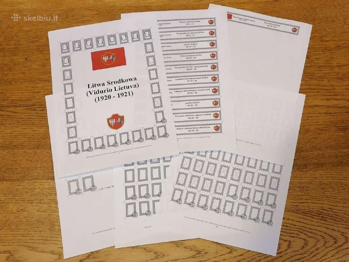 Užrašai Vidurio Lietuvos pašto ženklų kolekcijai - nuotraukos Nr. 3