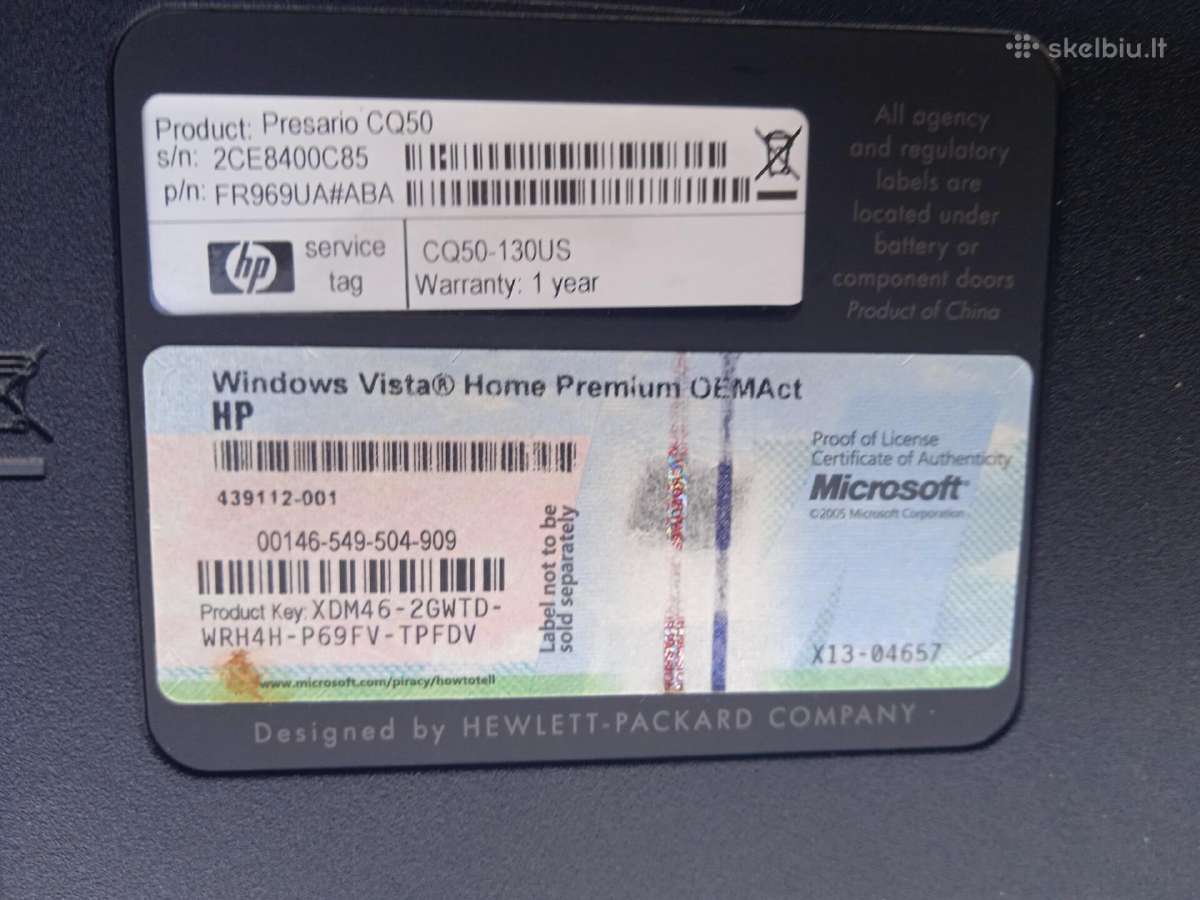 Hp Presario Cq50