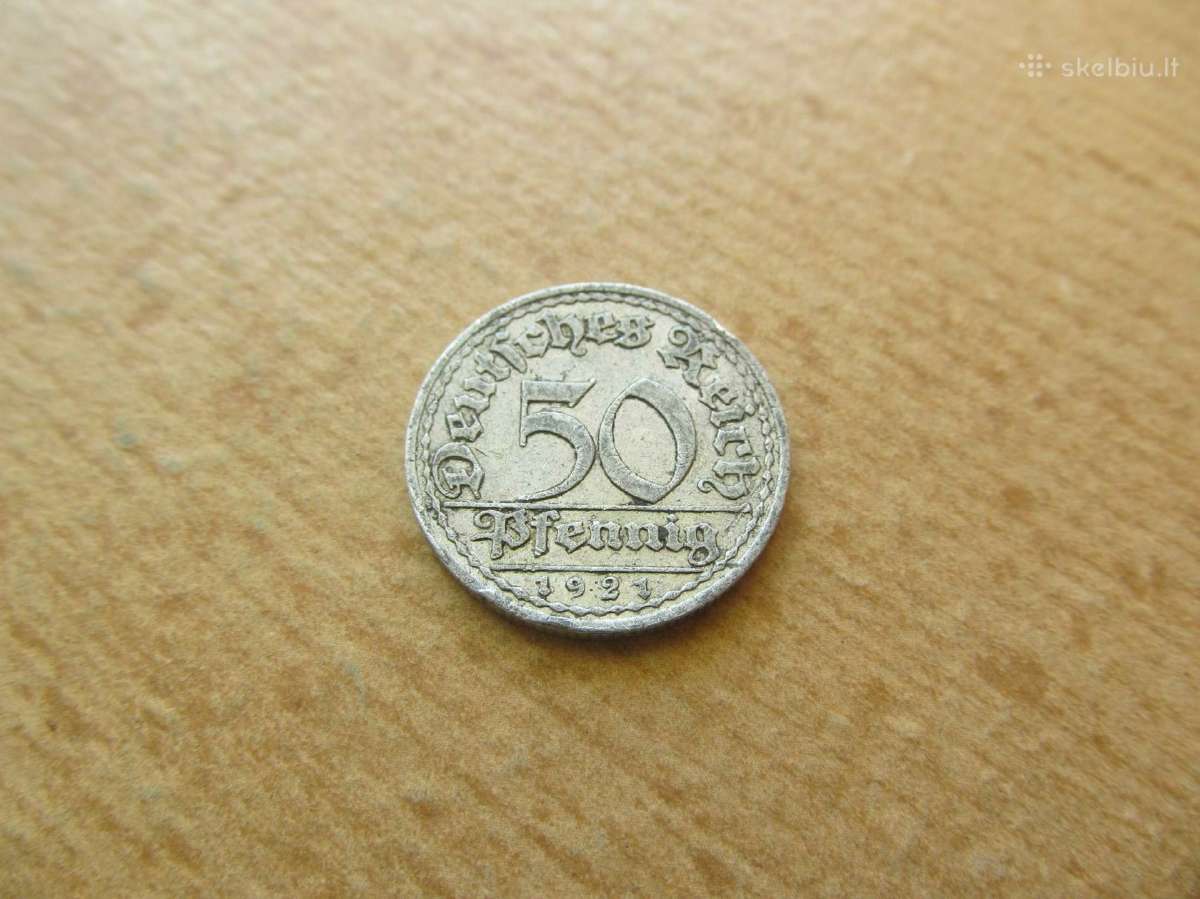 50 pfennig , Vokietija, 1921 A, D, J