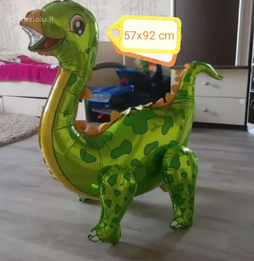Gražus balionas dinozauras - nuotraukos Nr. 2