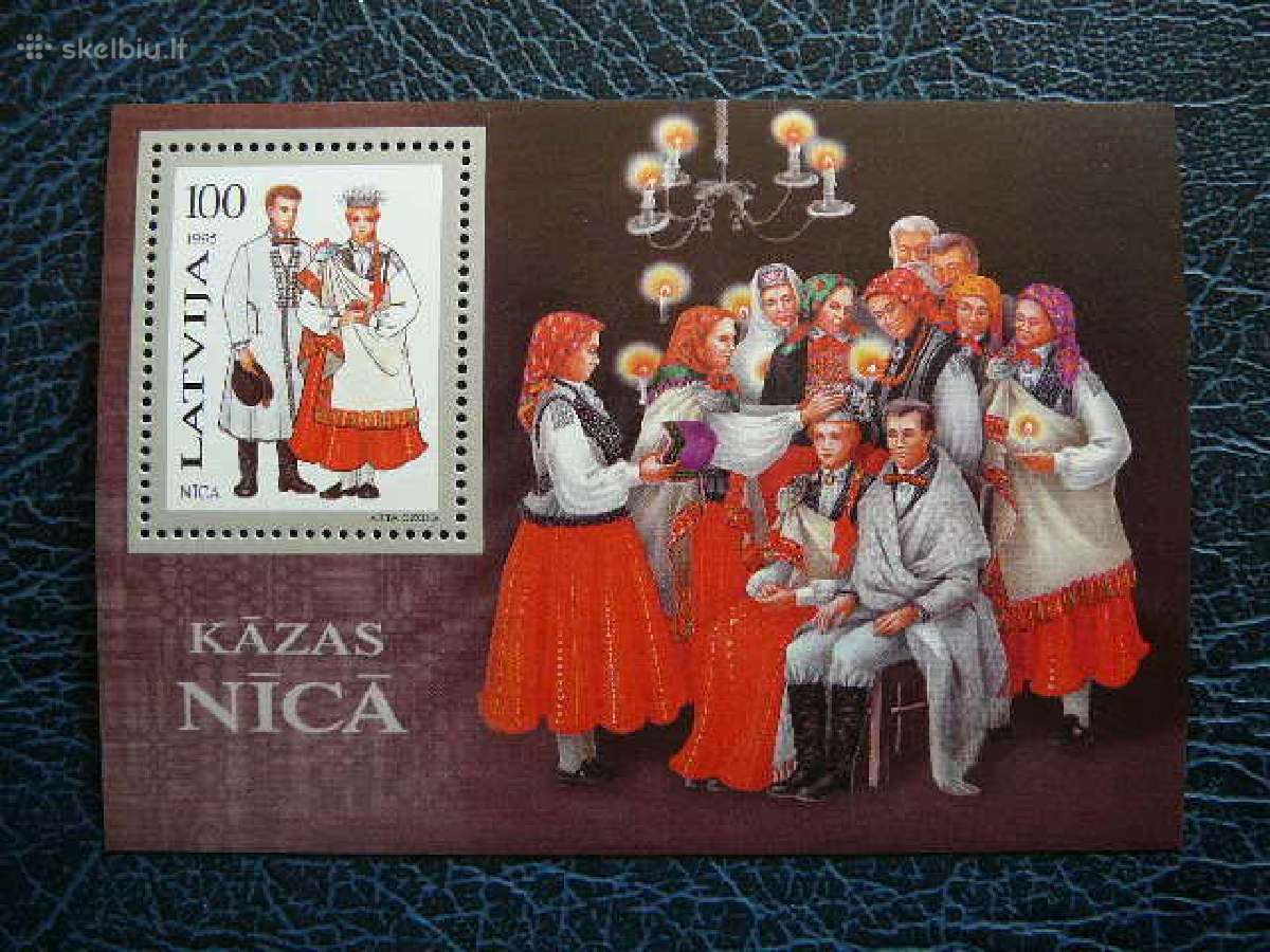 Latvija 1995 Nacionaliniai kostiumai Mnh llt408