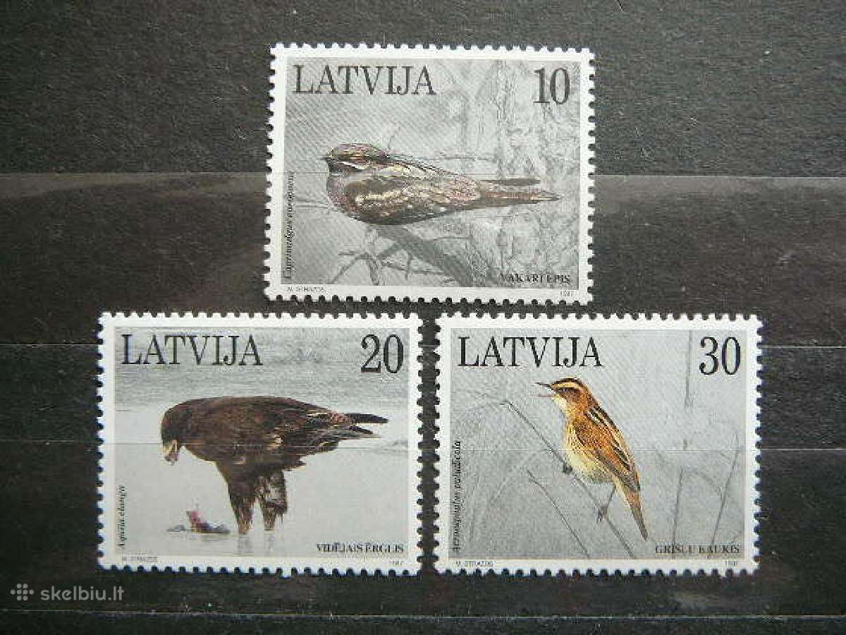 Latvija 1997 Pauksciai Mnh llt447/9