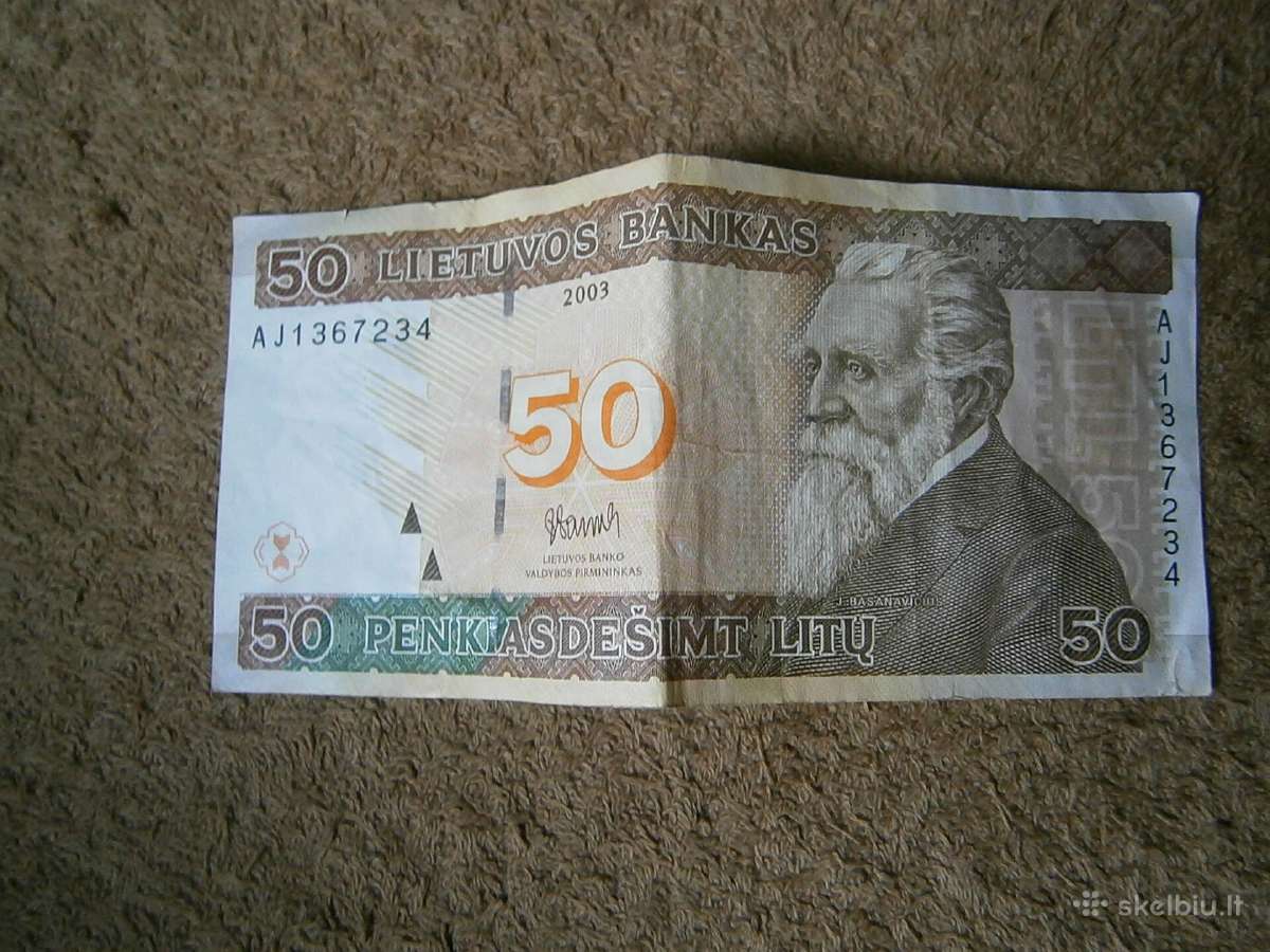 50 litų banknotas 2003metų