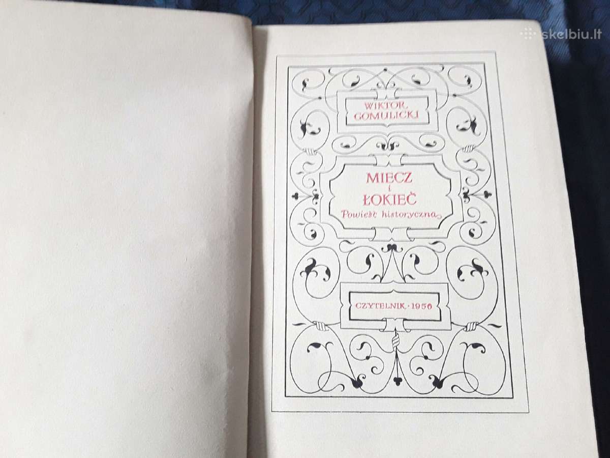 Knyga . Miecz I Lokiec Czytelnik 1956 - nuotraukos Nr. 2