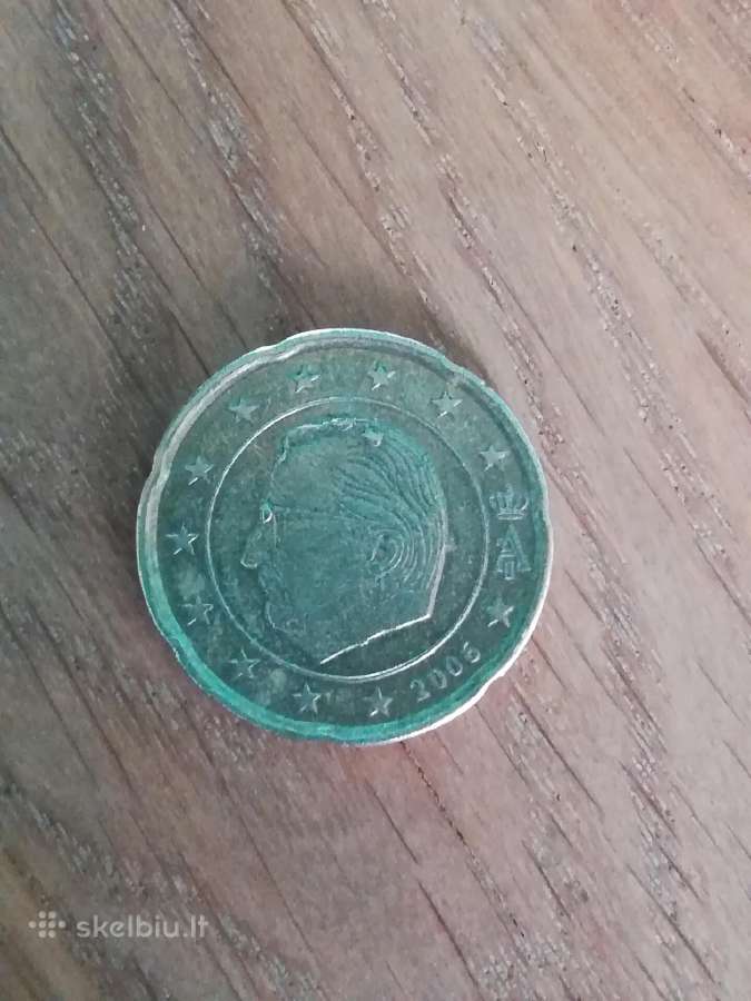 20 euro centų, Belgija. (defektas, brokas)