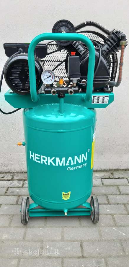 Oro kompresorius "herkmann"2 C 80 L Vertikalus