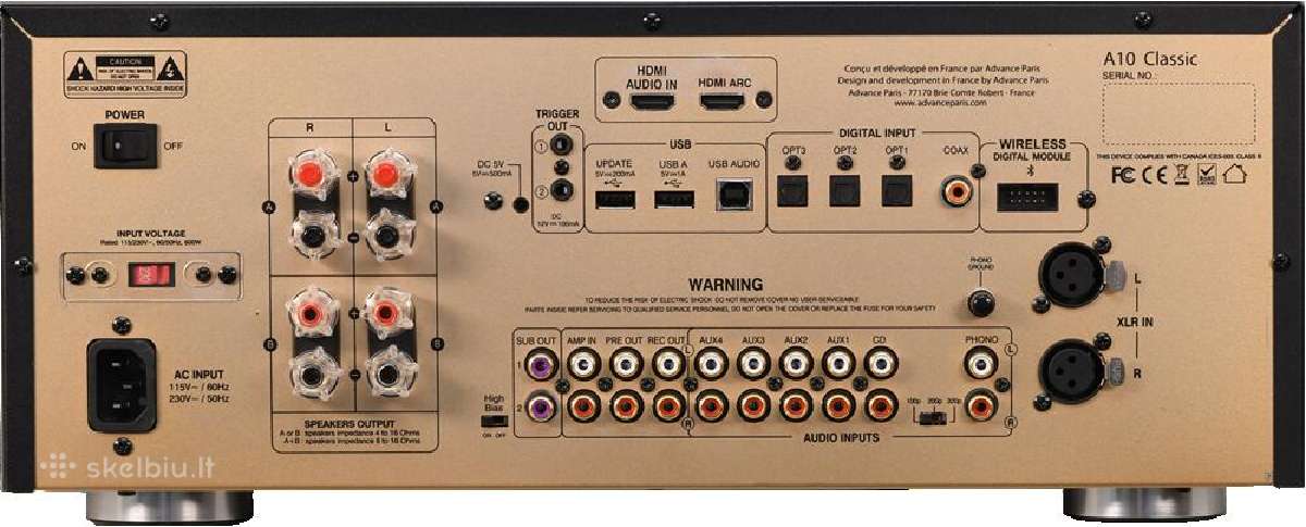 Advance Paris A10 Classic Integrated Amplifier - nuotraukos Nr. 9