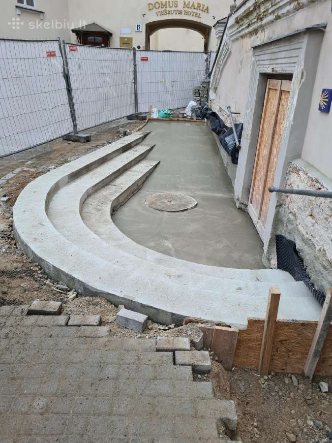 Laiptu betonavimas, betonavimo darbai - nuotraukos Nr. 11