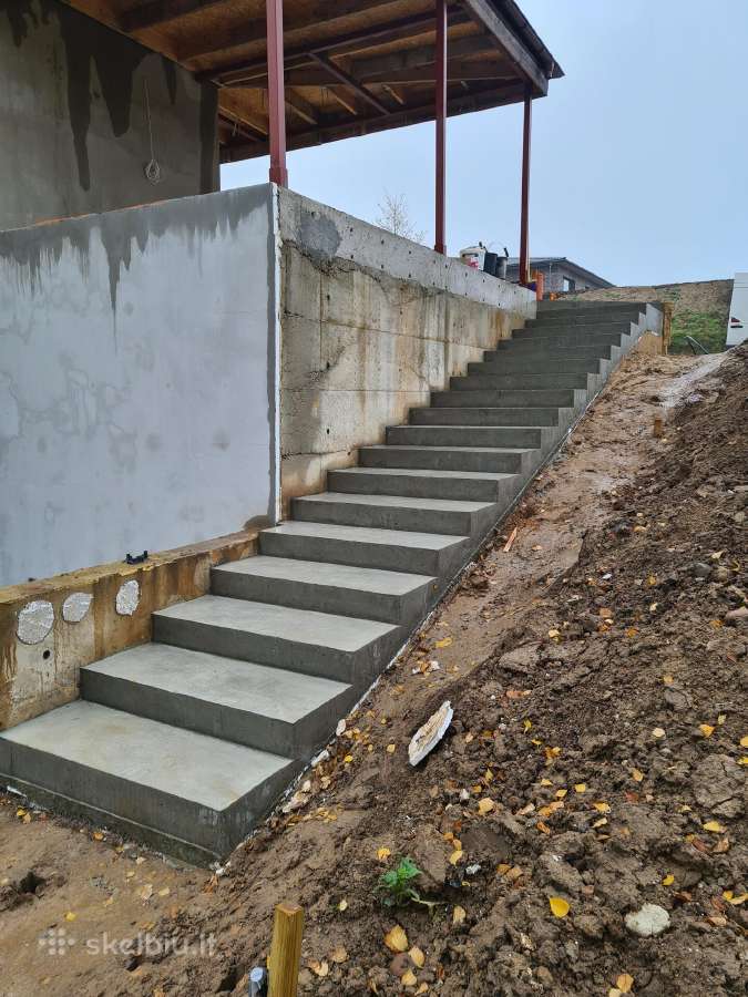 Laiptu betonavimas, betonavimo darbai - nuotraukos Nr. 7