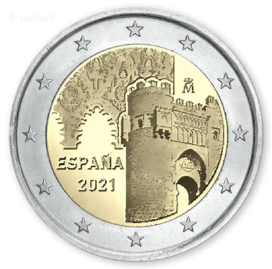 Ispanijos proginės euro monetos - nuotraukos Nr. 7