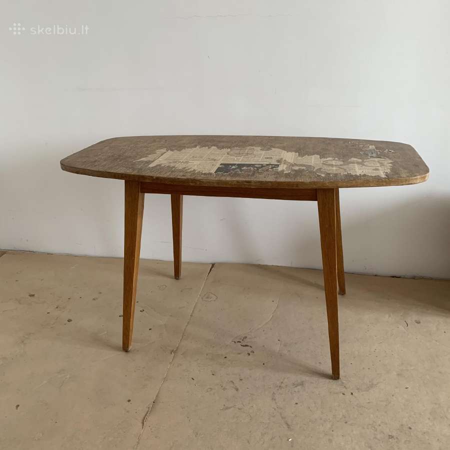 Vintažinis mid-century stiliaus 60-ųjų stalas