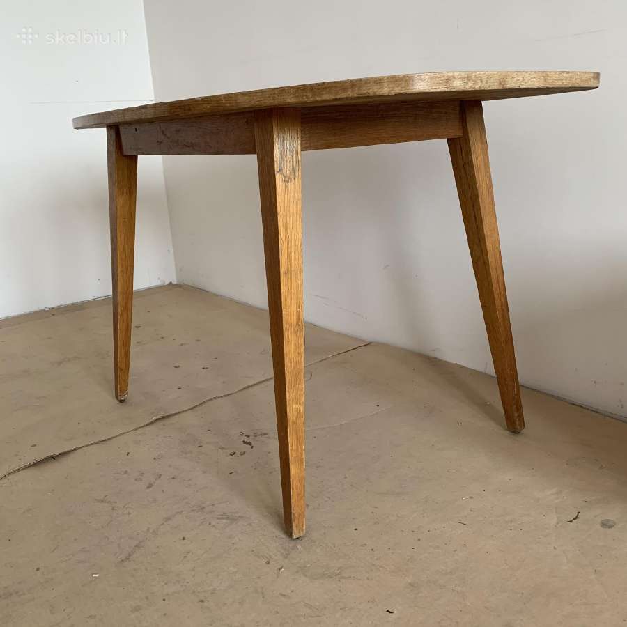 Vintažinis mid-century stiliaus 60-ųjų stalas - nuotraukos Nr. 2