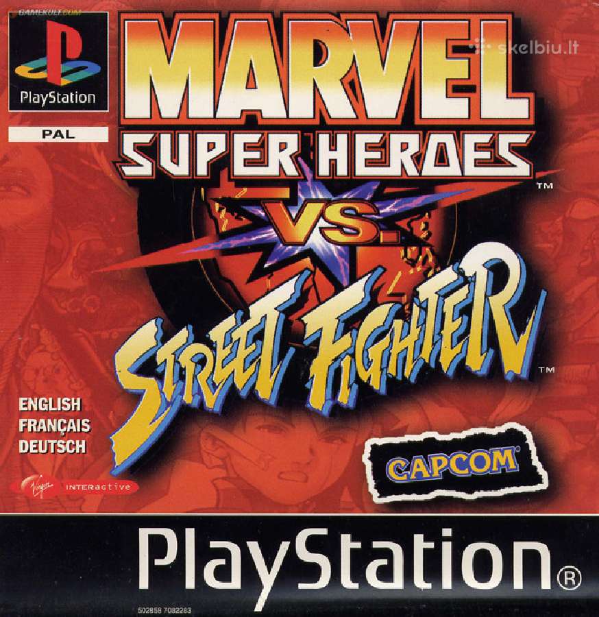 Marvel Super Heroes vs Street fighter Ps1 Pal - nuotraukos Nr. 19
