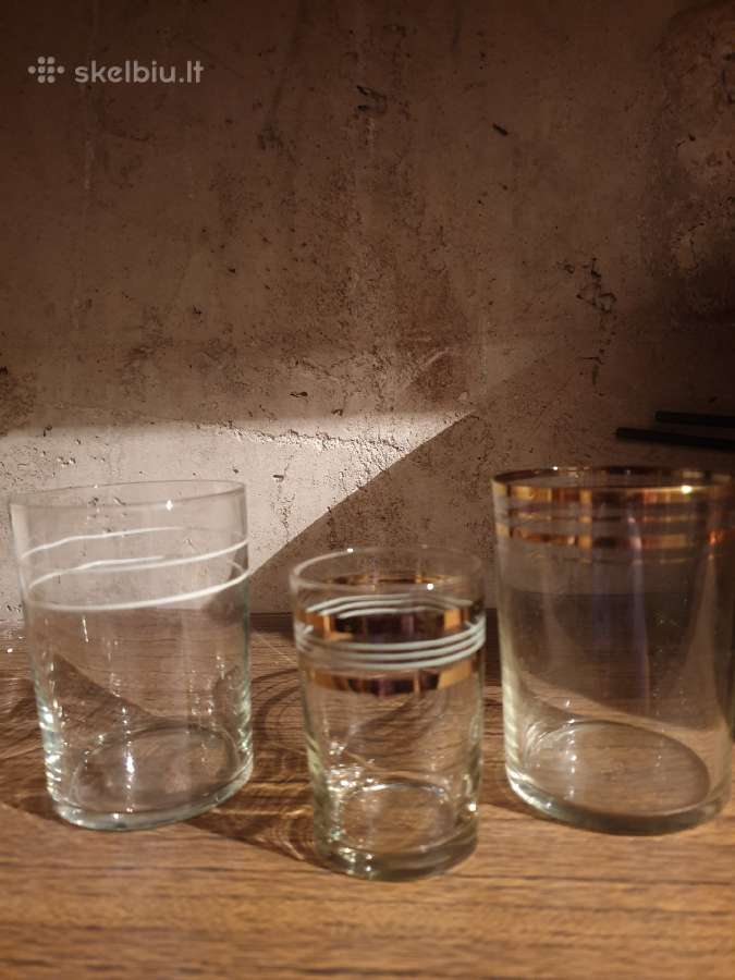 Vintažiniai stikliukai ir stiklinės - nuotraukos Nr. 5
