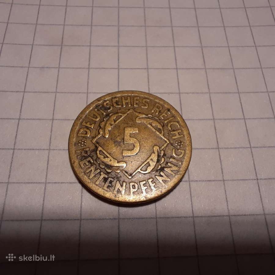 5 reich pfennig 1924-1925 N017
