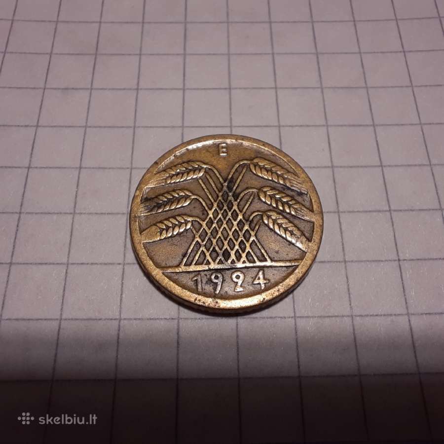 5 reich pfennig 1924-1925 N017 - nuotraukos Nr. 2