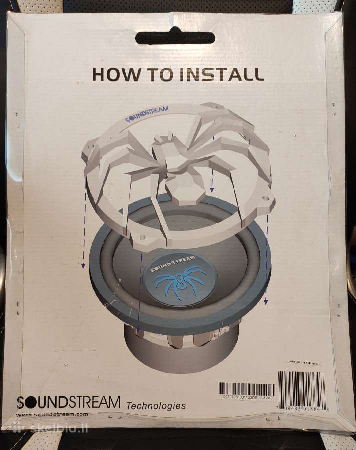 Soundstream Sub apsauginiai grilliai 10x 12x - nuotraukos Nr. 4