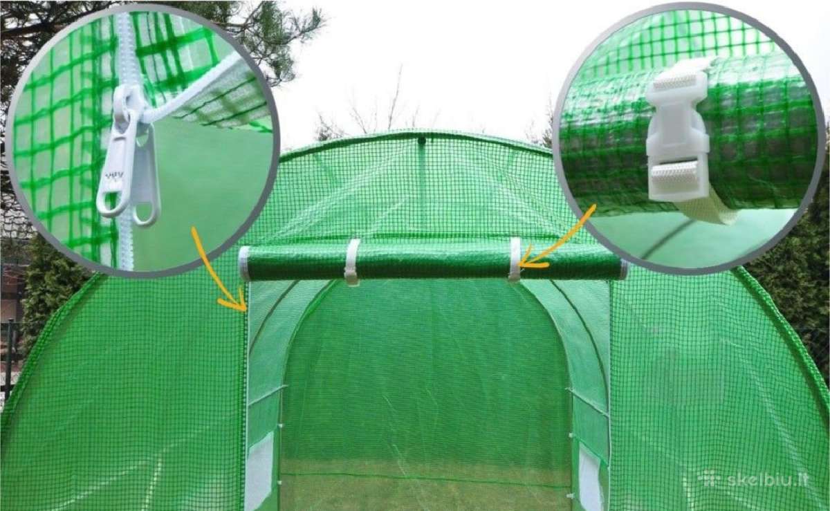 Arkinis šiltnamis su plėvele 6 m² (2х3m) - nuotraukos Nr. 2