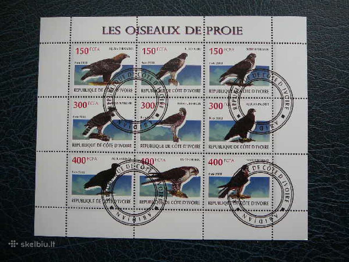 Ereliai Pauksciai Ivory Coast 2009 antsp. s464