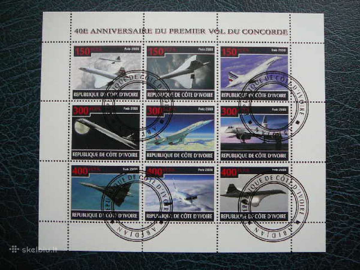 Lektuvai Concorde Ivory Coast 2009 antsp. s473