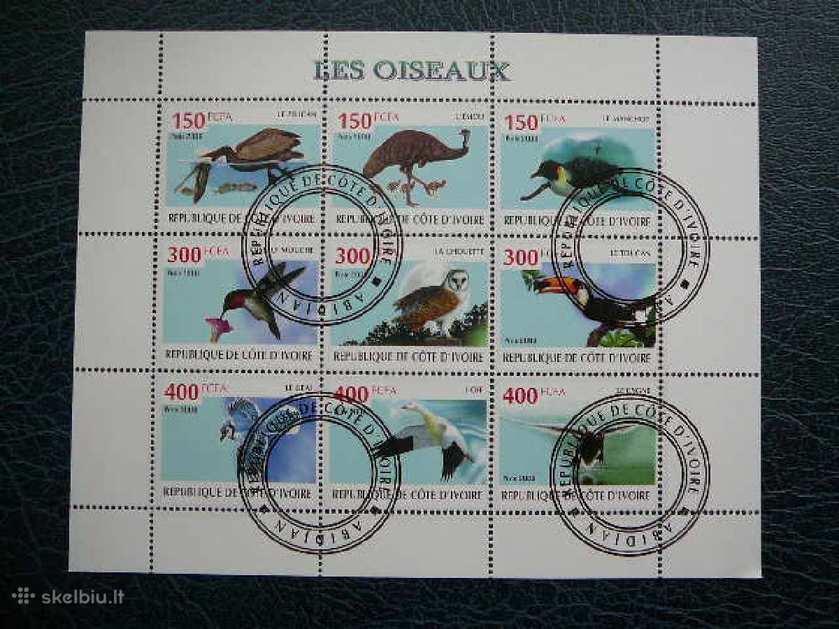 Peledos Antys Pauksciai Ivory Coast 2009 s474