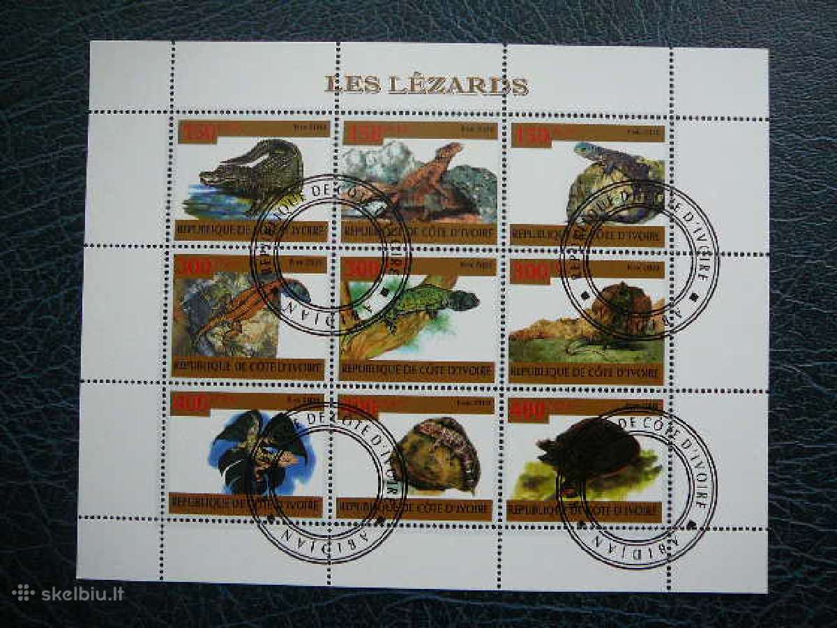 Krokodilai Vezliai Ropliai Ivory Coast 2009 s478