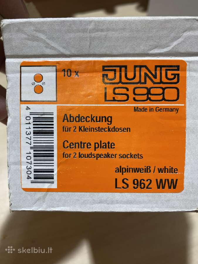 Jung Ls990 nerūdijančio plieno apdailos ir komp. - nuotraukos Nr. 3