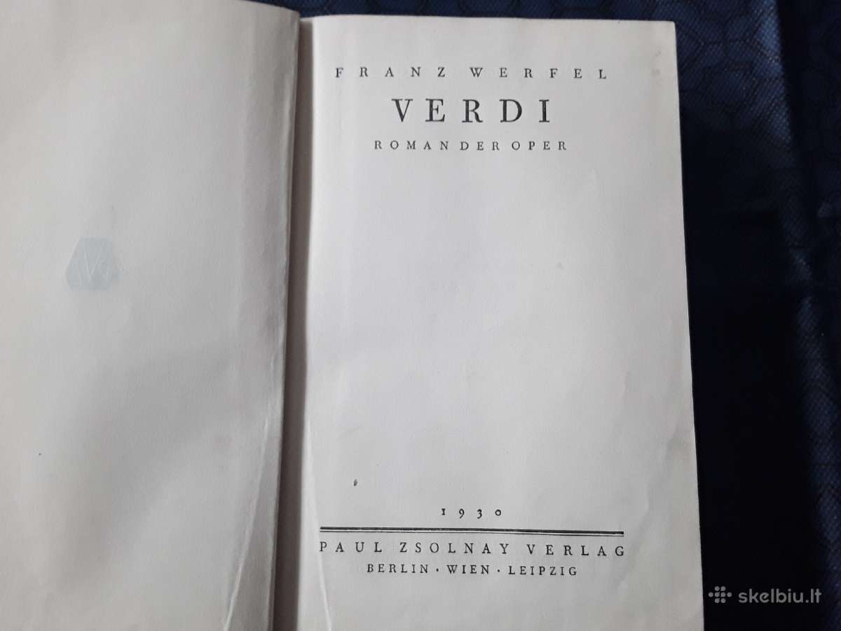 Knyga . Verdi 1930 - nuotraukos Nr. 2